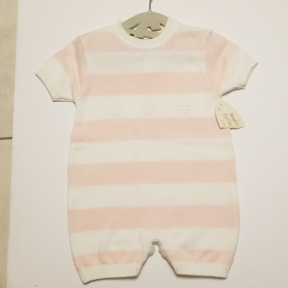 Boutique Collection Pink and white one piece